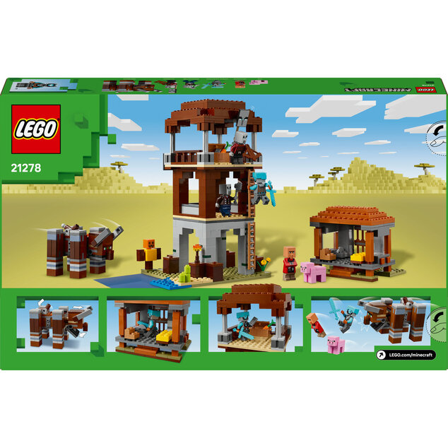 LEGO® Minecraft™ 21278 Základňa plieniteľov a Ničiteľ