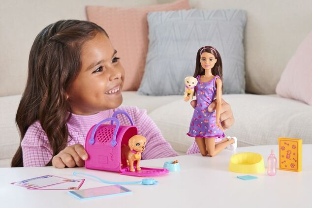 Mattel Barbie Bábika so psíkmi