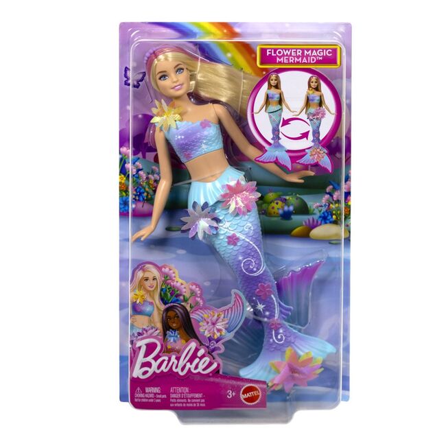 Barbie kúzelná kvetinová morská panna - Blondýnka