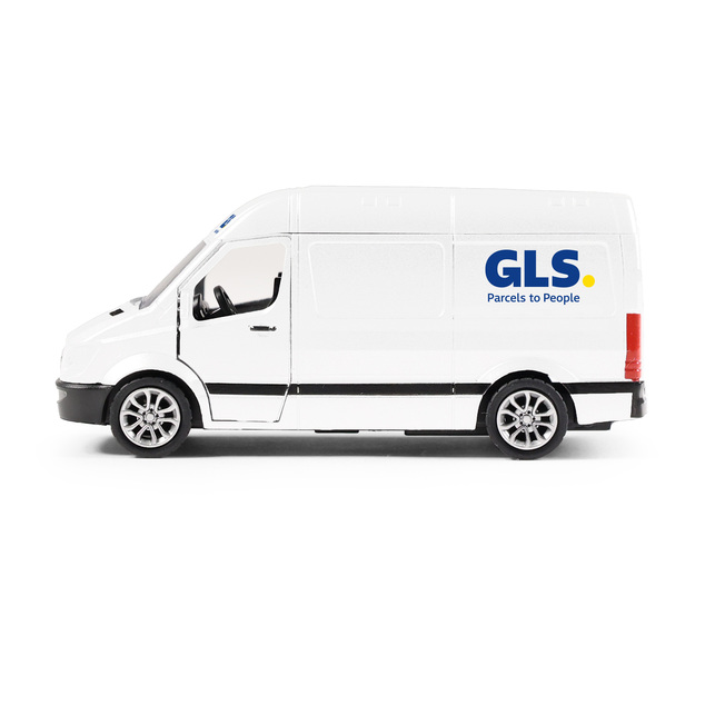 Kovové auto GLS s otváracími dverami 12 cm