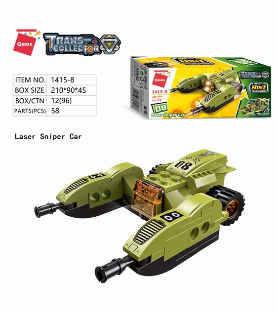 Qman Thunder Expedition Battle Car 1415 комплект 8в1