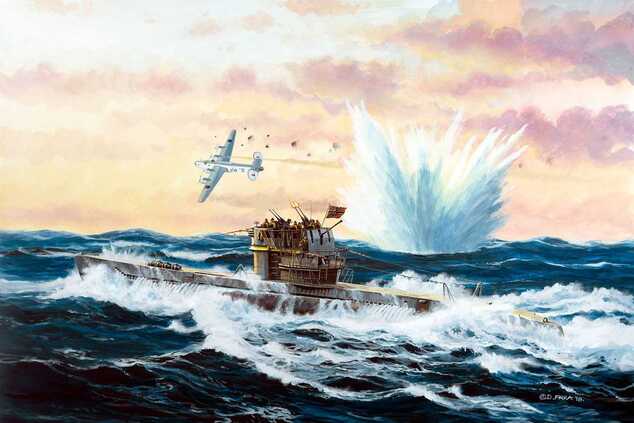 ModelSet ponorka 65154 - German Submarine Type VII C/41 (1:350)
