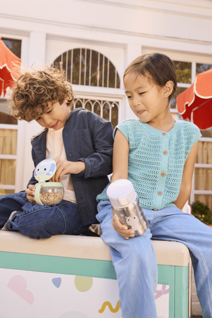 SKIP HOP Bottiglia con cannuccia in acciaio inox Besties Squad Unicorno 12m+