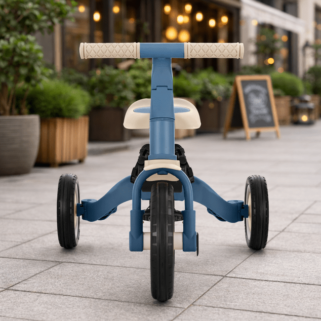 PETITE&amp;MARS Triciclo multifuncional 5 en 1 Turbo Plus Ocean Blue