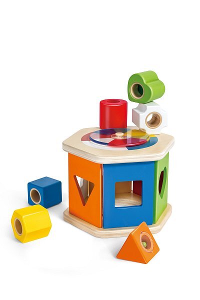 Hape Drevená vkladačka s geometrickými tvarmi