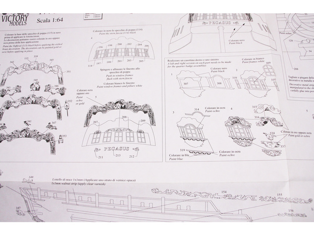 VICTORY MODELS HMS Pegasus 1776 1:64 kit