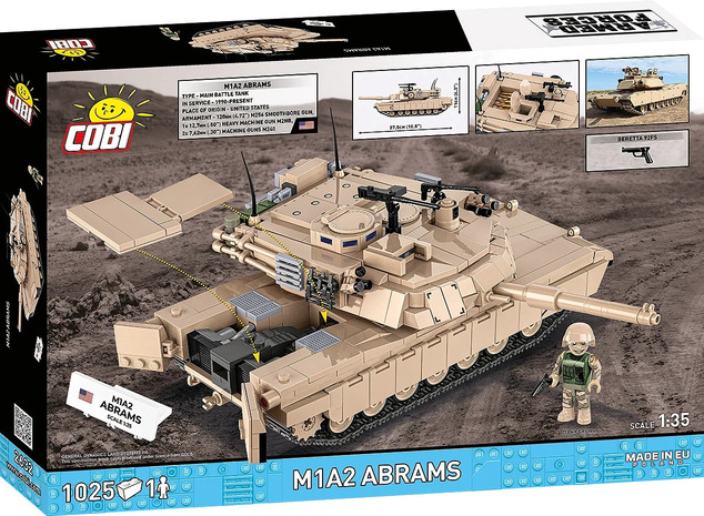 Cobi 2632 Armed Forces M1A2 Abrams, 1:35, 1025 k