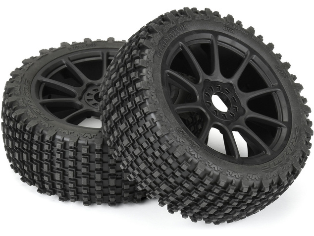 Pro-Line kotač 3,3", Gladiator M2 gume, Mach 10 H17 disk crni (2)