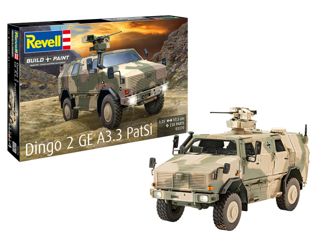 Plastic ModelKit militare 03370 - Dingo 2 GE A3.3 PatSi (1:35)