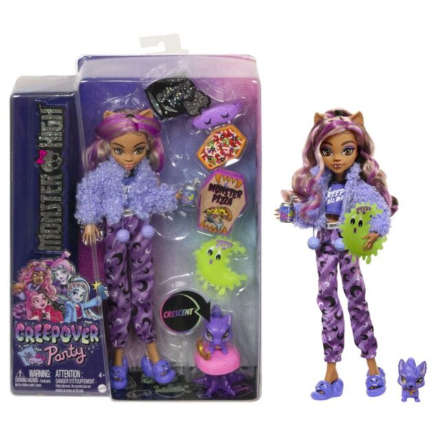 Mattel Monster High Creepover Partypuppe – Clawdeen