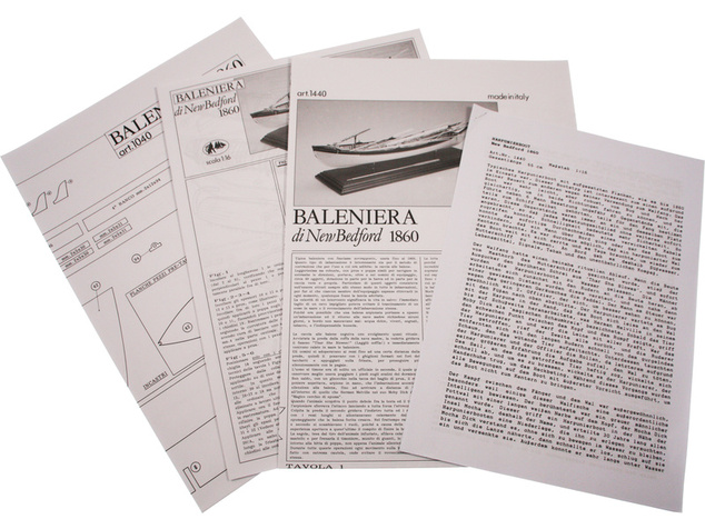 AMATI Walfangboot harpunársky čln 1860 1:16 kit