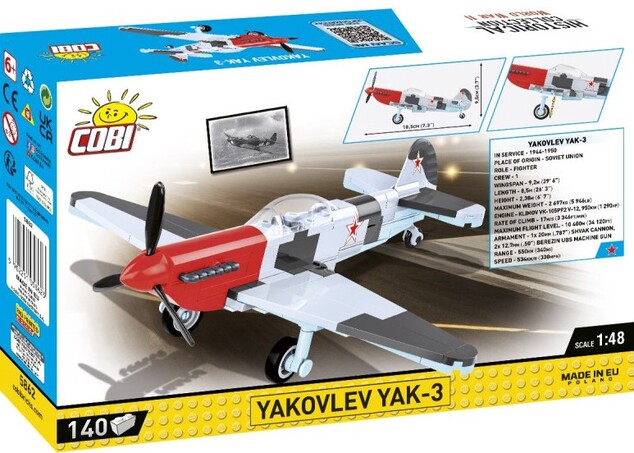 Cobi Armed Forces Jakovlev YAK-3, 1:48, 140 k