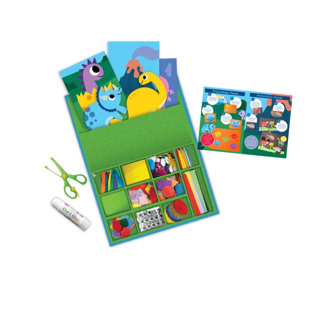 MY CREATIVE BOX® Kreatívna kolážová senzorická sada Dinosaury