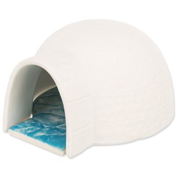 Igloo Trixie s chladicí podložkou pro myši a křečky, keramické 13x9x15cm bílá