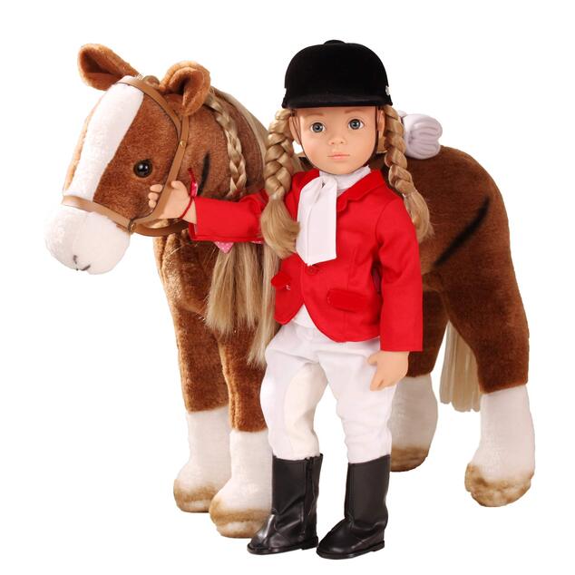 Götz Pony zum Kämmen und Reiten für Puppen 50cm