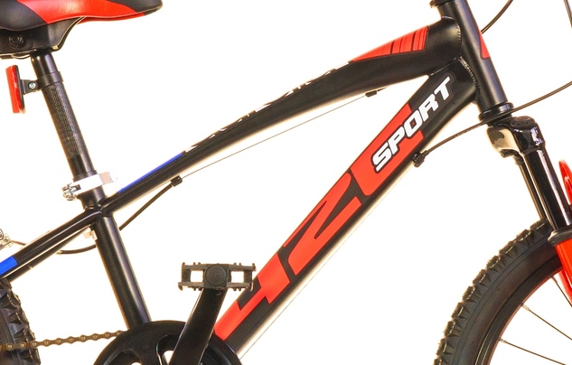 Dino Bikes - Detský bicykel 20" 420US - AURELIA Sport čierny s tlmičmi 2022