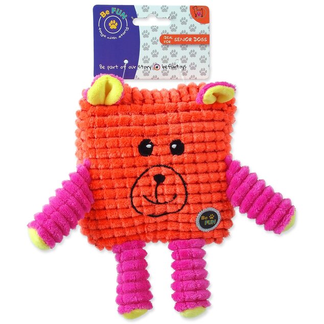 Hračka BeFun CALYPSO senior štvorec oranžový 12,5cm