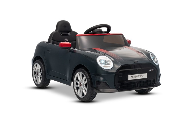 Elektrické autíčko BMW Mini Cooper 12V, čierne, USB Vstup s Bluetooth pripojením na MP3 Pr