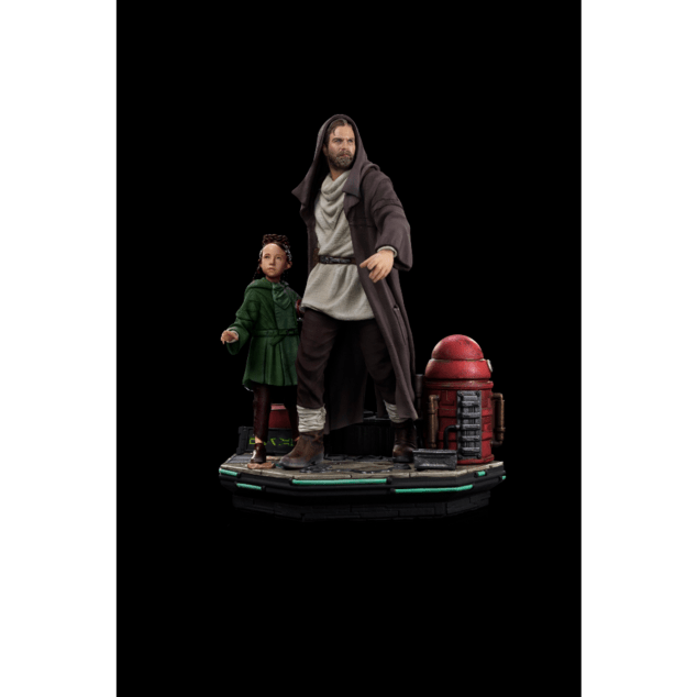 Iron Studios Star Wars Obi-Wan és Fiatal Leia Szobor Deluxe Art Scale 1/10