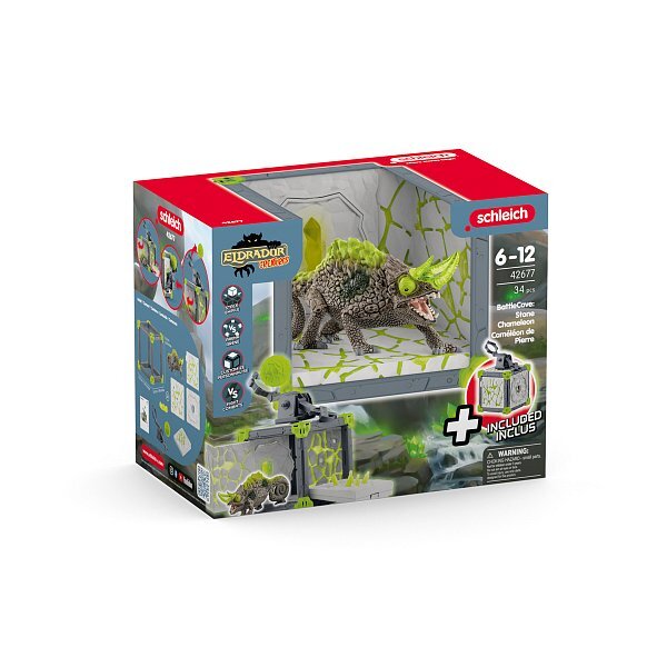 Schleich Aréna BattleCave kamenného chameleóna
