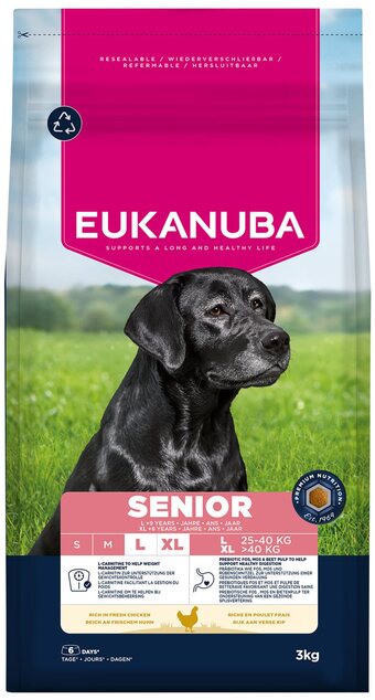 Krmivo EUKANUBA Senior Large rich in fresh chicken 3 kg