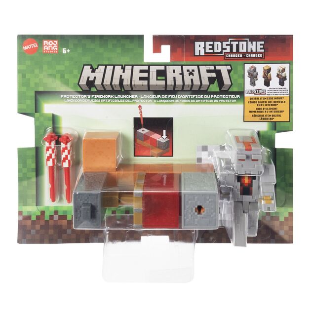 Minecraft 8 cm-es figura játéktevékenységgel - Tűzijáték Indító