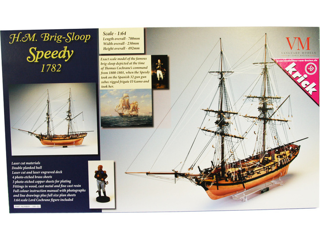 Vanguard Models HMS Speedy 1782 1:64 kit