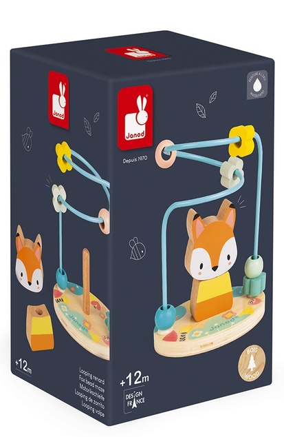 Janod Schleifenpuzzle Fuchs Pure