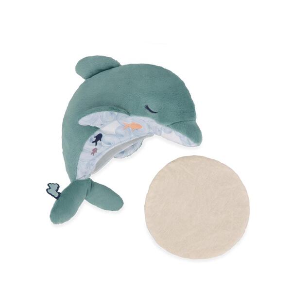 Kaloo Petit Calme Plüss delfin levendulapárnával a jobb alvásért 15 cm