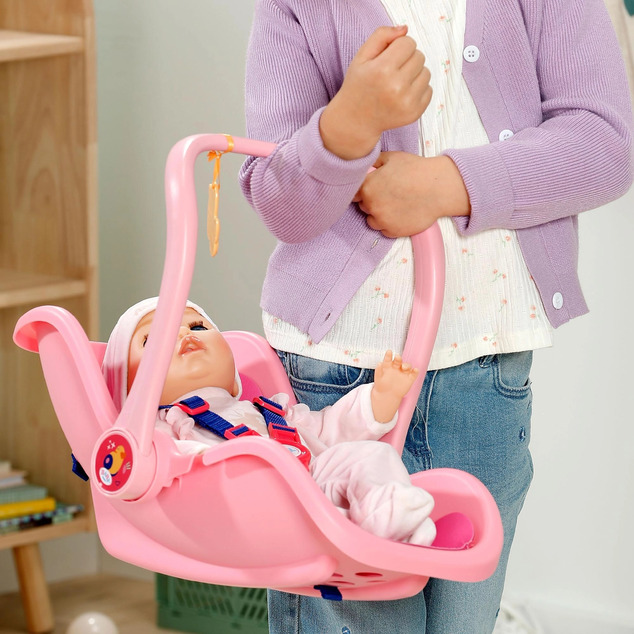 BABY born Porte-bébé rose pour poupées avec sangle et poignée