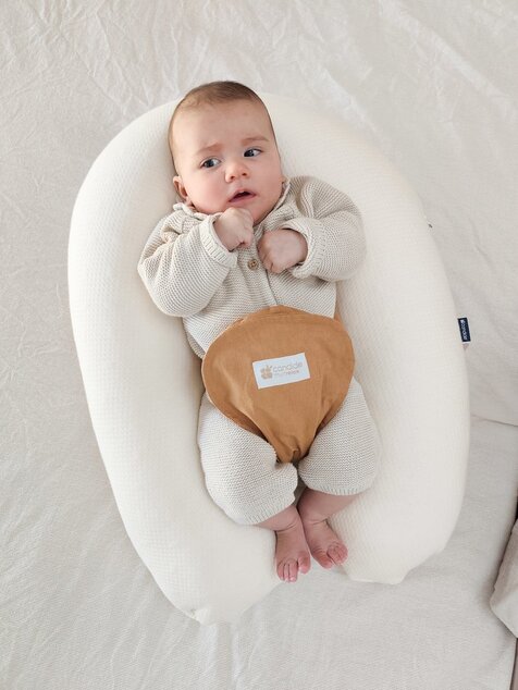 Cuscino gravidanza e allattamento Multirelax 3in1 Ecru, Cotone