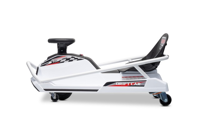 Beneo Motors Go-Kart da drift 24V, bianca, 300W Motore Brushless, Batteria al litio, Dr