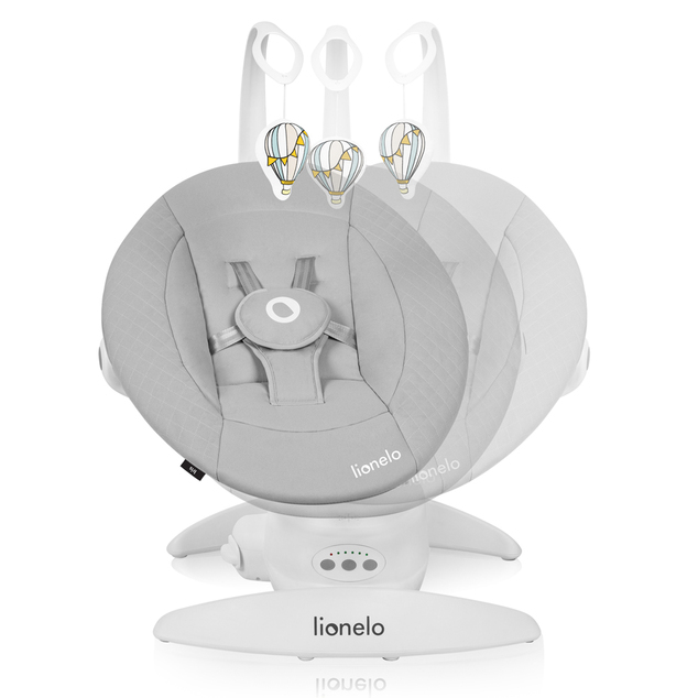 LIONELO Hamaca para bebés Iris Grey Concrete, 0m+