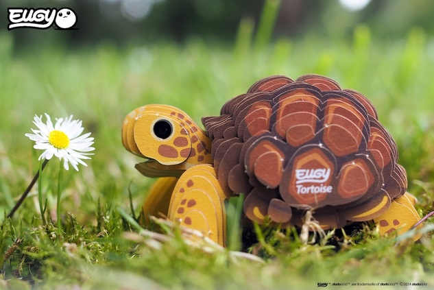 EUGY Suchozemská želva 3D kartonová skládačka