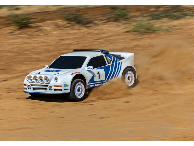 Traxxas Mini Rally Ford RS200 1:12 4WD VXL RTR šedý