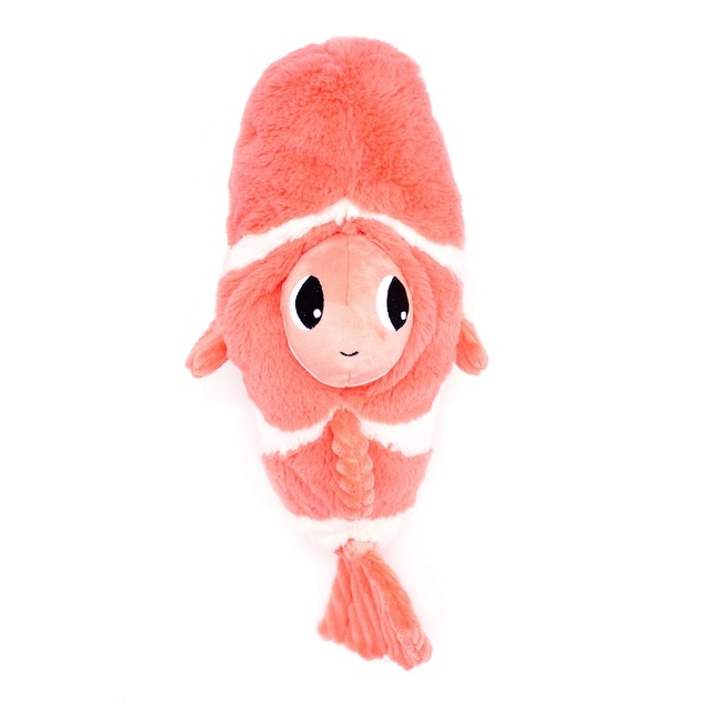 PTIPOTOS Plüschfisch Bigou orange - Mama mit Baby