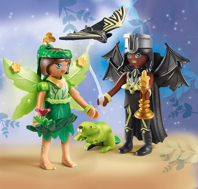 PLAYMOBIL Ayuma 71350 Waldfee &amp; Fledermausfee mit geheimnisvollen Tieren