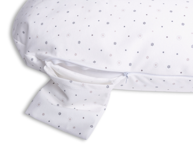 BABYMATEX Vankúš na dojčenie polohovací miniRelax Jersey 150cm Hviezdičky