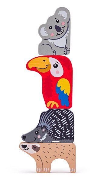 Woody Puzzle na doske - Zvieratká