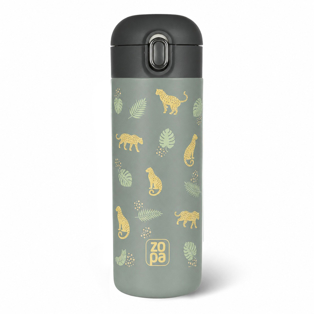 Termos pentru lichide cu pai 400 ml, Wild Gepard