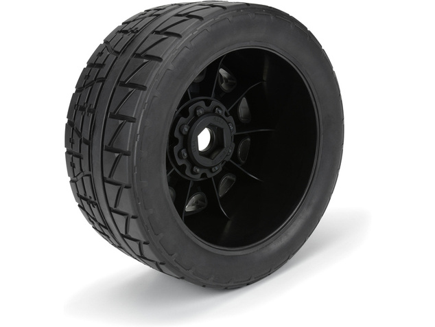 Pro-Line bicikl 1:6, gume Menacia HP Belted 5.7” H24mm, crni naplatak Raid 8x48 (2)