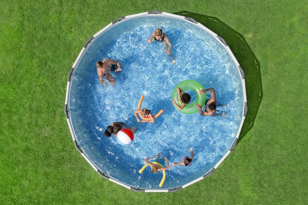 Bestway 561GD Piscine avec Structure Métallique Steel Pro Max, 457x107cm avec accessoires