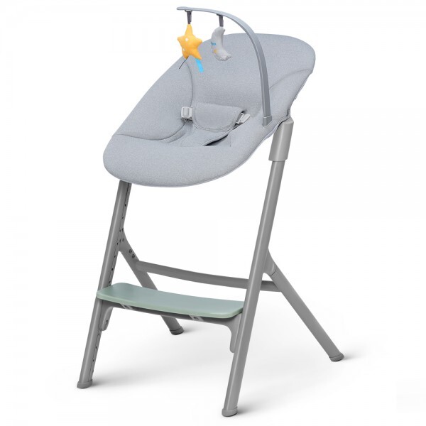 KINDERKRAFT SELECT Set jedálenská stolička Livy Olive Green + lehátko Calmee, Premium