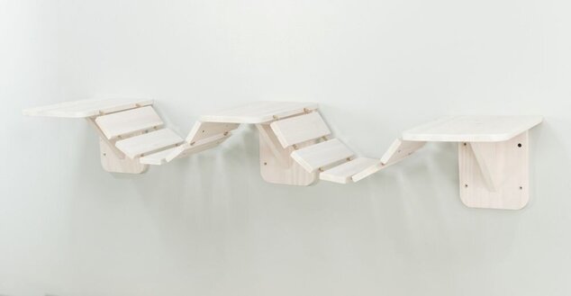 Rebrík - lávka na stenu, 150 x 30 cm, biela