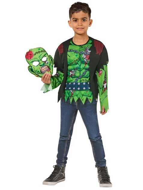 FRANKIE ZOMBIE dětský kostým velikost (110-116cm)