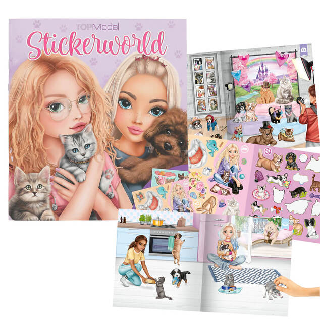 Stickerworld Top Model, Modelky so štěniatkom a mačiatkami
