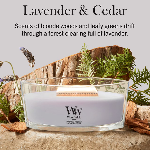 WW Kerze Schiff Lavendel &amp; Zeder