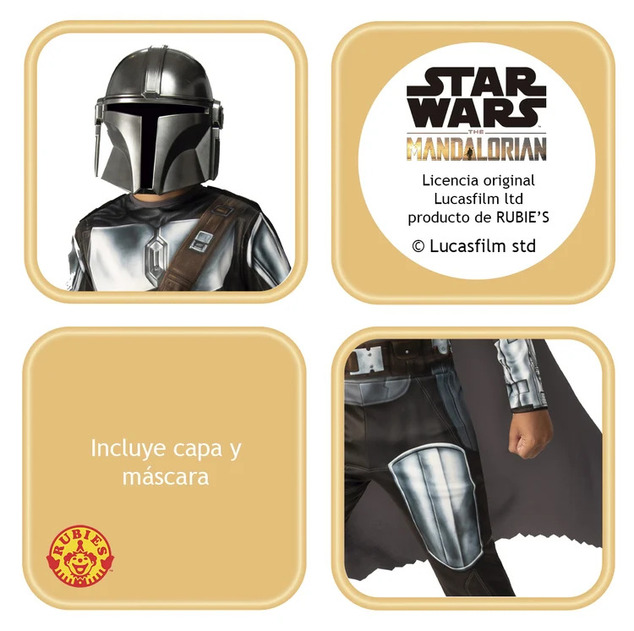 STAR WARS MANDALORIAN dětský kostým velikost (110-121cm)