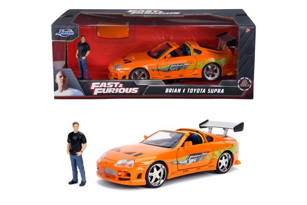 Rýchlo a zbesilo auto 1995 Toyota Supra 1:24 + figúrka Brian O’Conner