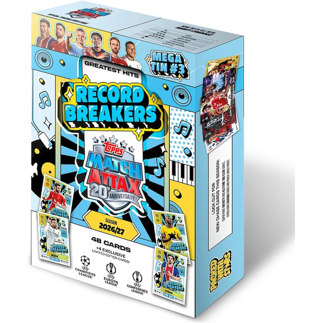 Nogometne kartice Topps Match Attax UCC 2026/27 - Mega Tin